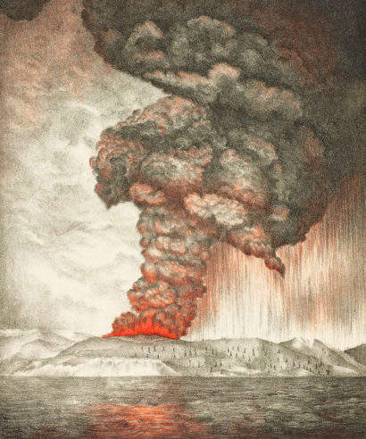 Krakatoa eruption illustration