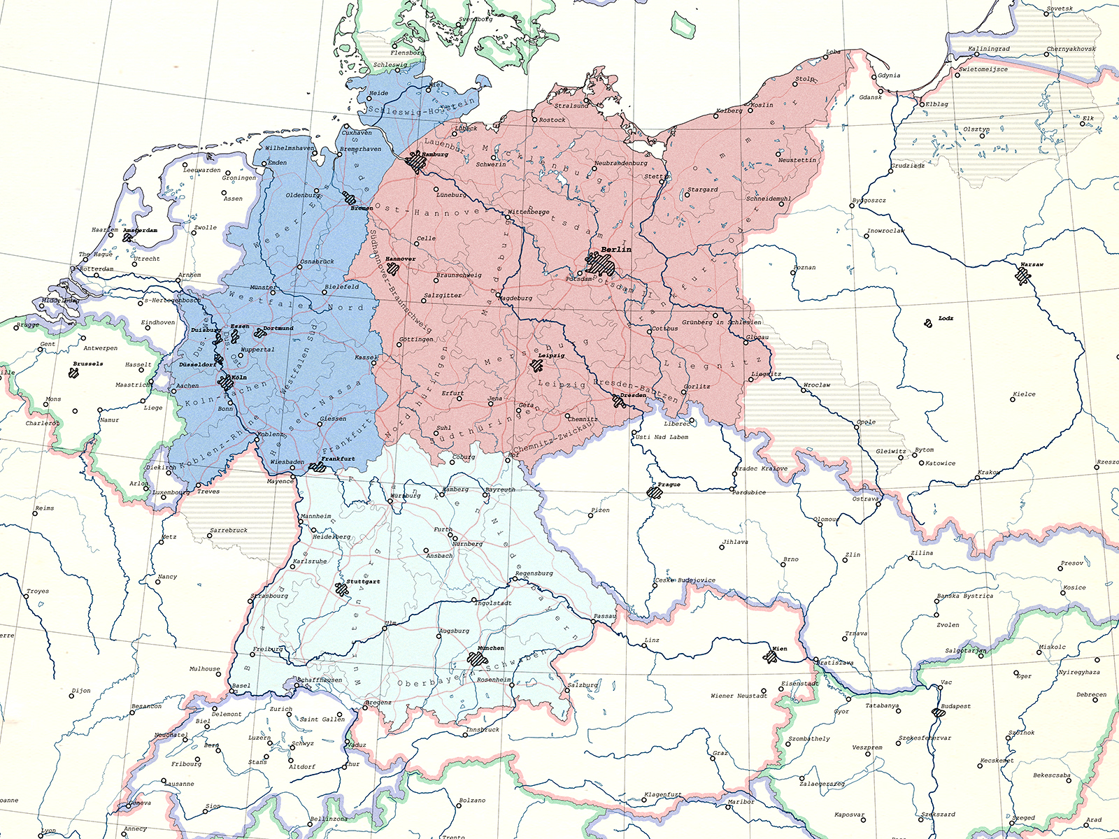 Morgenthau Plan Germany map