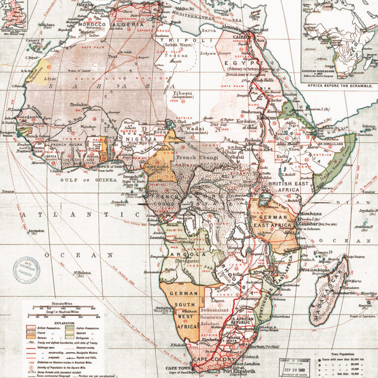 1898 Africa map – Never Was