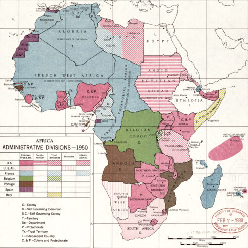1950 Africa map