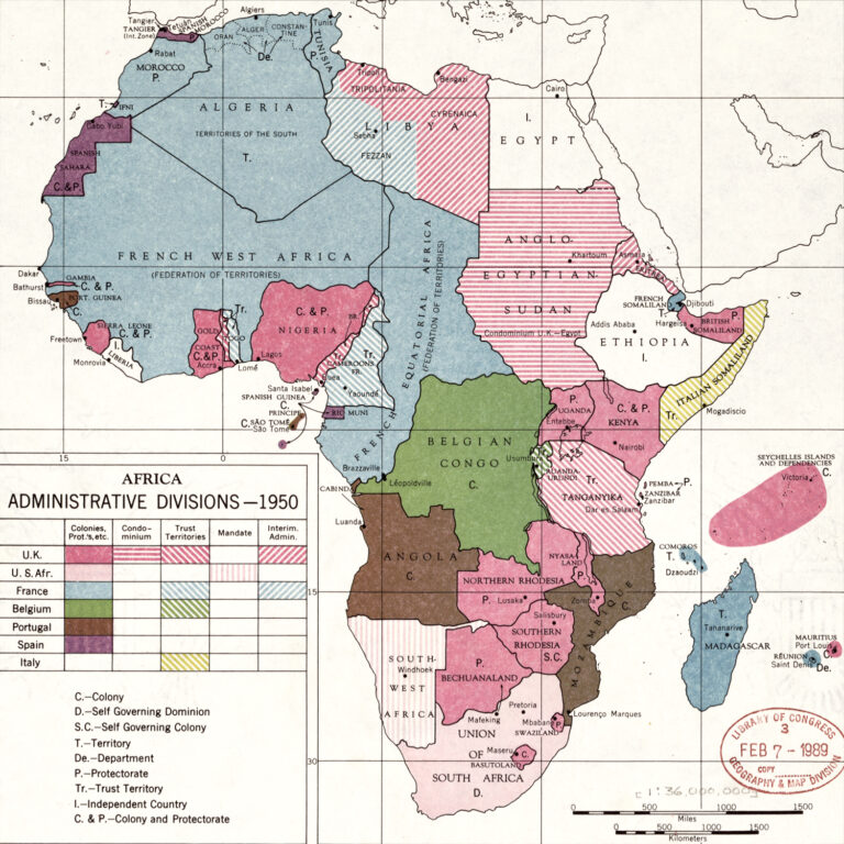 1950 Africa map – Never Was