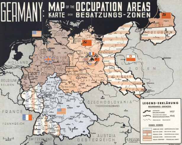 Germany occupation areas map
