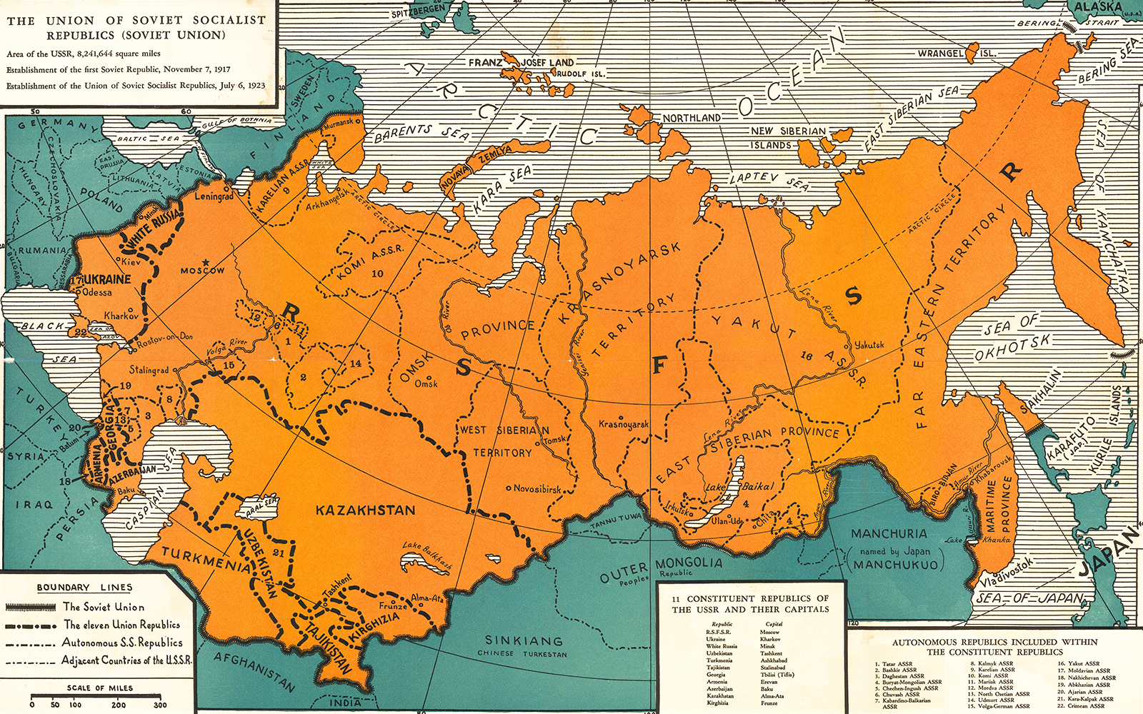 Soviet Union map