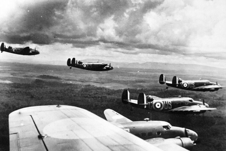 Australian warplanes over Malaya