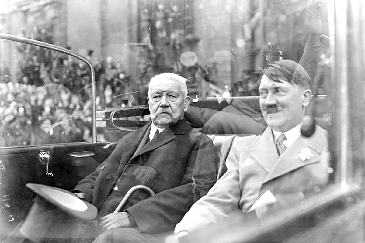 Paul von Hindenburg Adolf Hitler