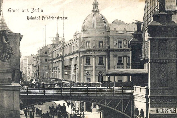 Berlin Friedrichstraße station Germany postcard