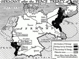 Germany Versailles Treaty map