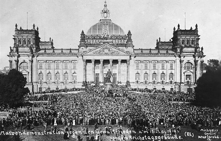 Reichstag Berlin Germany protest