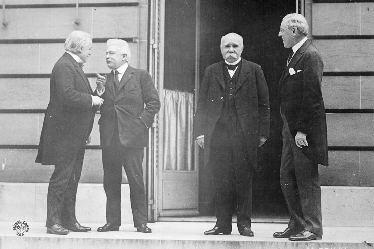 David Lloyd George Vittorio Orlando Georges Clemenceau Woodrow Wilson