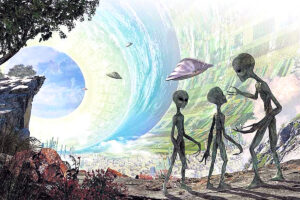 Hollow Earth aliens artwork