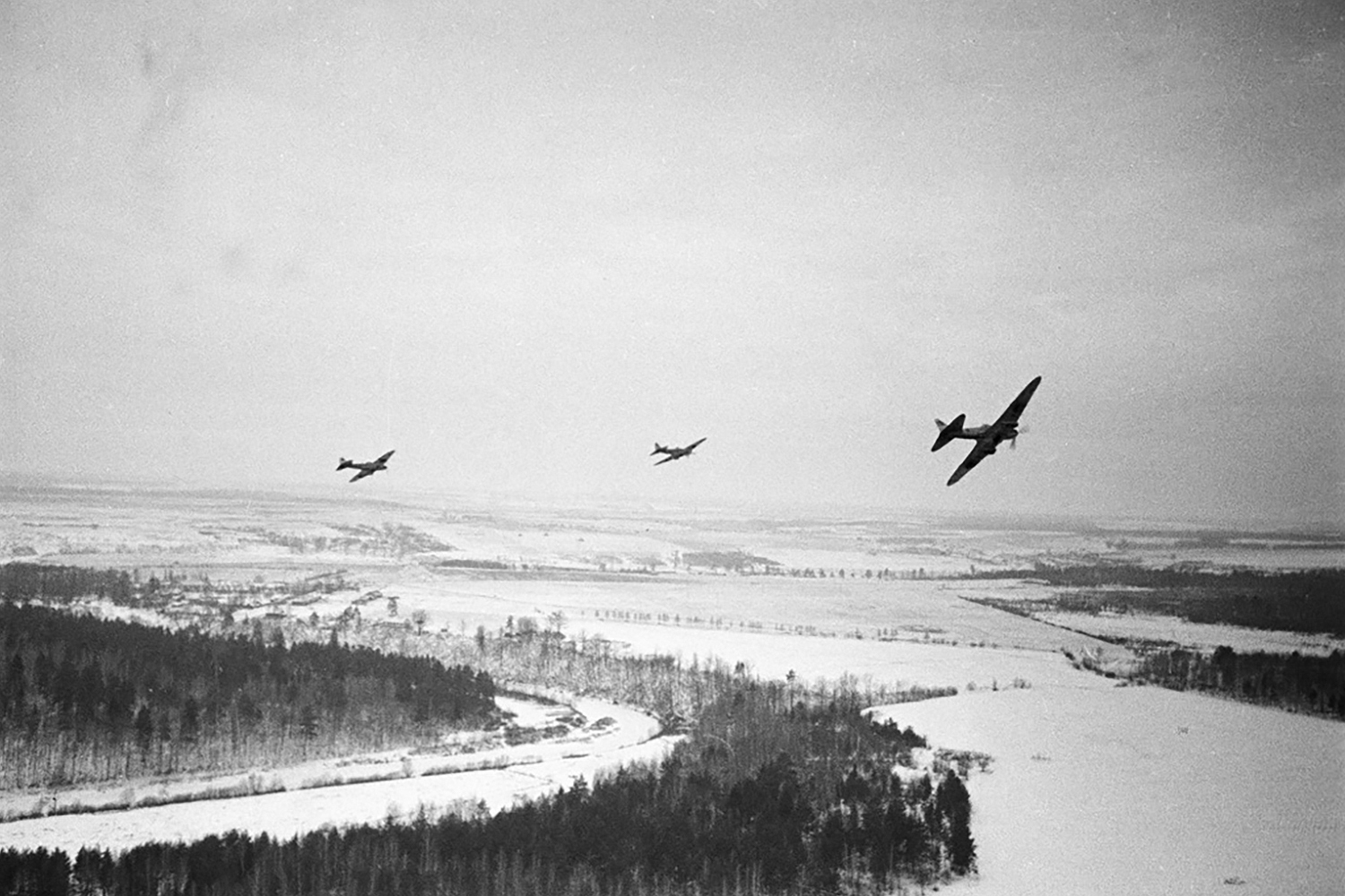 Soviet planes near Moscow Russia