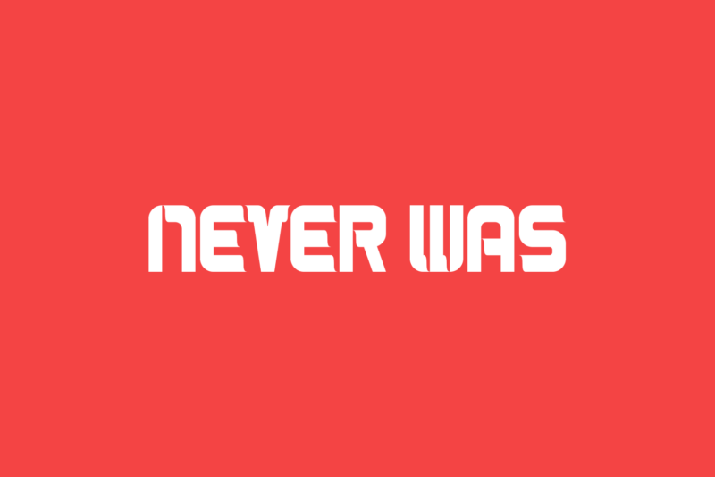 Never Was logo