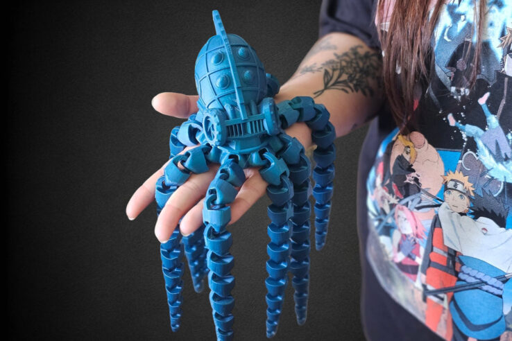 3d printed octopus