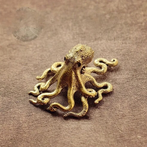 Brass octopus incense holder