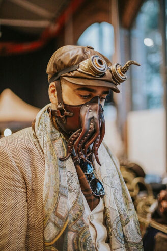 Cthulhu leather face mask